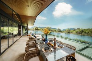 Luxury villa with pool on the lake in Laguna area, Phuket in the elite complex Laguna Lakelands Waterfront Villas