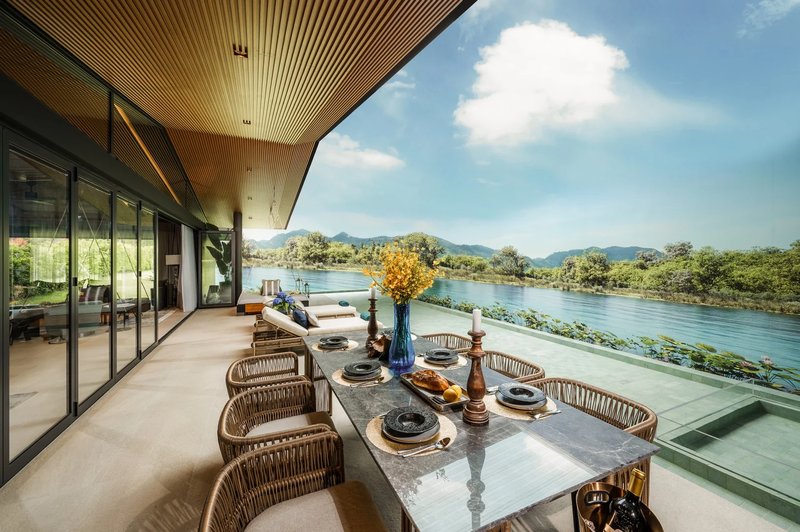 Luxury villa with pool on the lake in Laguna area, Phuket in the elite complex Laguna Lakelands Waterfront Villas