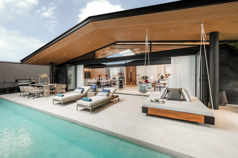 Luxury villa with pool on the lake in Laguna area, Phuket in the elite complex Laguna Lakelands Waterfront Villas