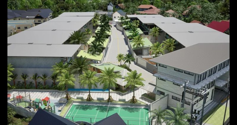 Two-storey villa with 4 bedrooms and a swimming pool 950 meters from Rawai Beach, Phuket in Orbita Villa-Town complex