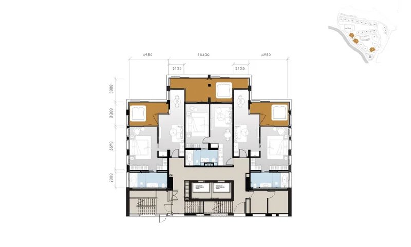 Spacious 1 bedroom apartment near Kamala Beach, Phuket at MGallery Residences Montazure