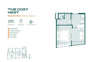 1 Bedroom Apartment near Nai Yang Beach, Phuket in Lavisco Complex