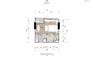 Studio apartment in the area of Patong, Phuket in the complex The Balance Patong Condominium