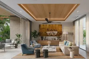 ห้องนั่งเล่นของวิลล่า ในเทพกระษัตรี