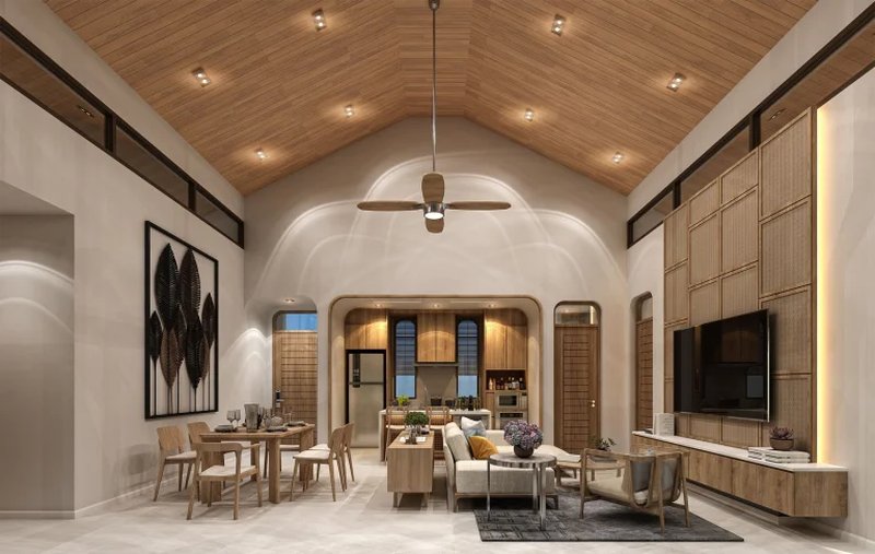 วิลล่า 3 ห้องนอนพร้อมสระว่ายน้ำส่วนตัวในถลางภูเก็ตที่รุ่งติวาไพรเวทพูลวิลล่า