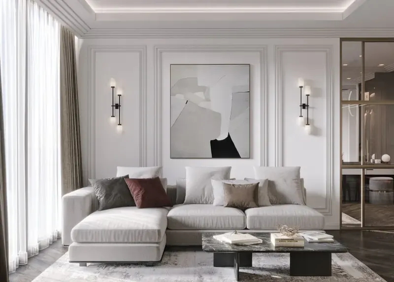 Living room of condo in Karon