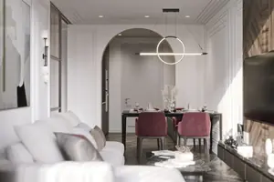 Living room of condo in Karon