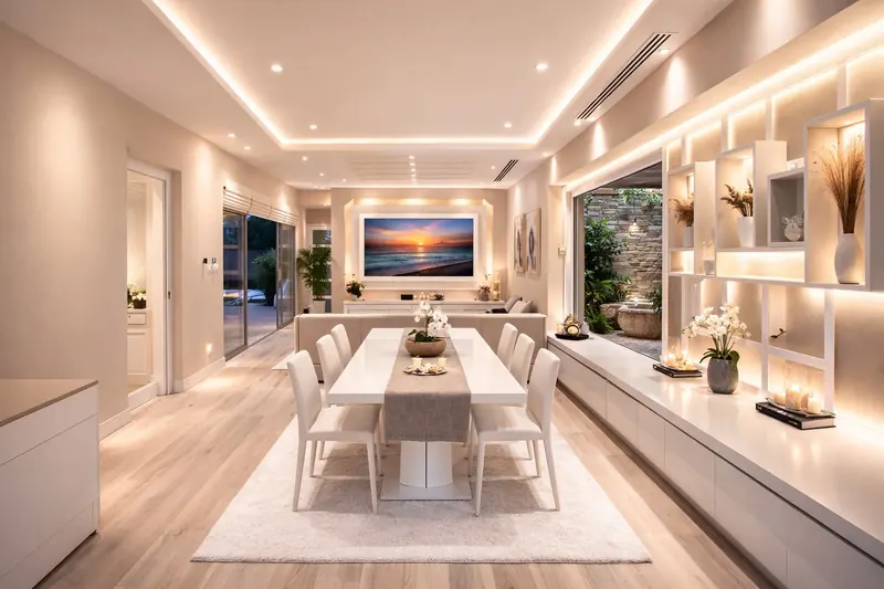 Living room of villa in Mai Khao