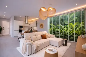 Living room of villa in Mai Khao