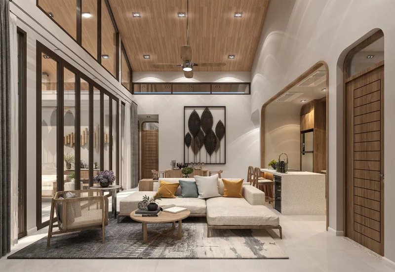 วิลล่า 3 ห้องนอนพร้อมสระว่ายน้ำส่วนตัวในถลางภูเก็ตที่รุ่งติวาไพรเวทพูลวิลล่า