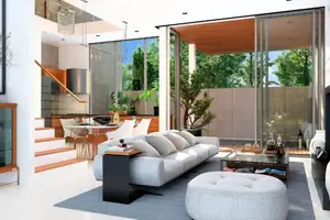 Living room of townhouse in Rawai