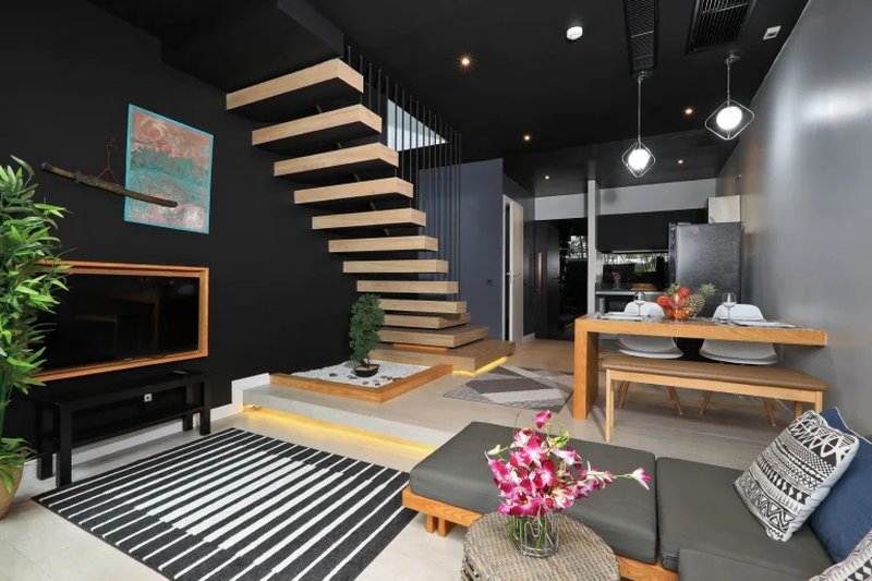 Ready-made townhouse with swimming pool in Laguna area, Phuket in Villoft Zen Living complex