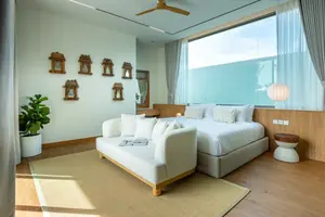 Pool area of condo in Thep Krasasttri