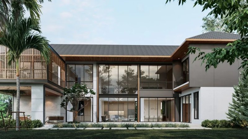 Двухэтажная вилла с 6 спальнями и частным бассейном в районе Чалонг, Пхукет в Mouana Grande Chalong Bay