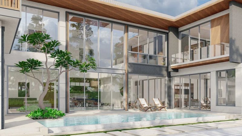 Двухэтажная вилла с 6 спальнями и частным бассейном в районе Чалонг, Пхукет в Mouana Grande Chalong Bay