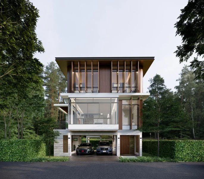 Трехэтажная вилла с 3 спальнями и бассейном в районе Лагуна, Пхукет в Marquis Estates