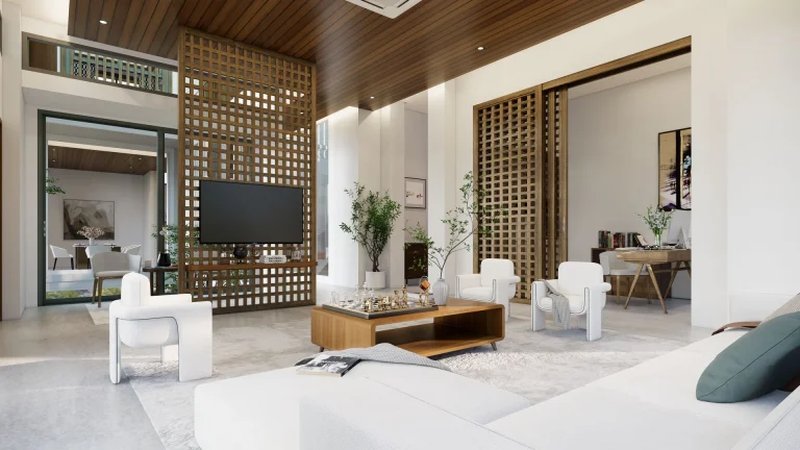 Трехэтажная вилла с 3 спальнями и бассейном в районе Лагуна, Пхукет в Marquis Estates