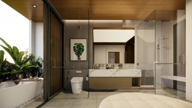 Трехэтажная вилла с 3 спальнями и бассейном в районе Лагуна, Пхукет в Marquis Estates