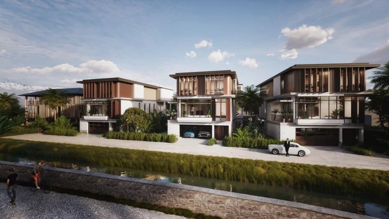 Трехэтажная вилла с 3 спальнями и бассейном в районе Лагуна, Пхукет в Marquis Estates