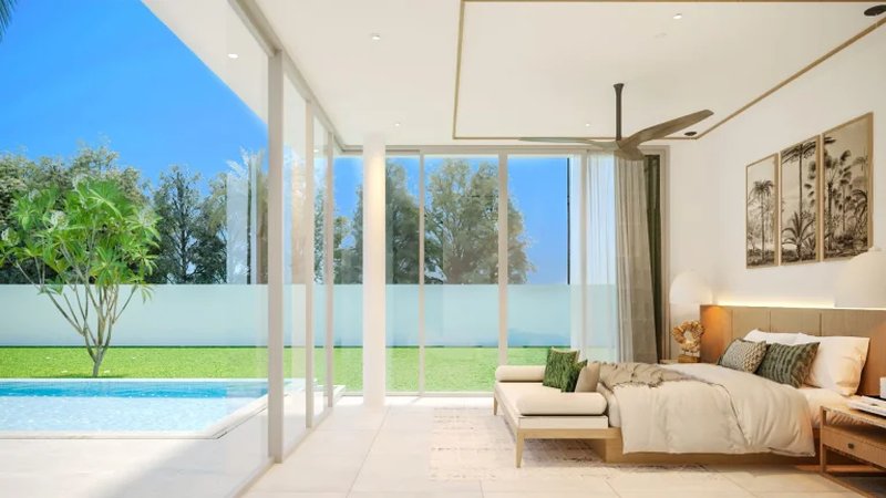 3 Bedroom Villa with Pool in Bang Tao area, Phuket in The Ozone Campus Villa complex