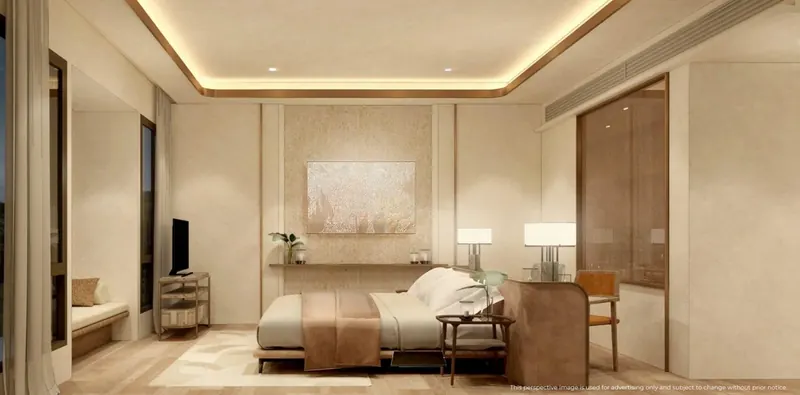 Bedroom of villa in Choeng Thale