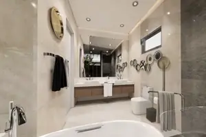 ห้องนอนของวิลล่า ในกะรน