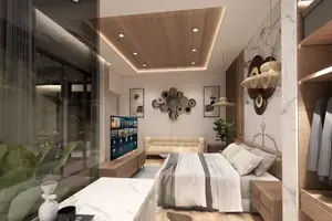 ห้องนอนของวิลล่า ในกะรน