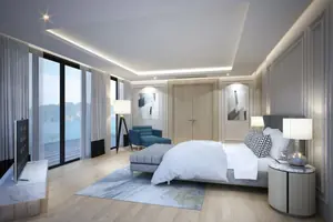 Bedroom of villa in Rawai