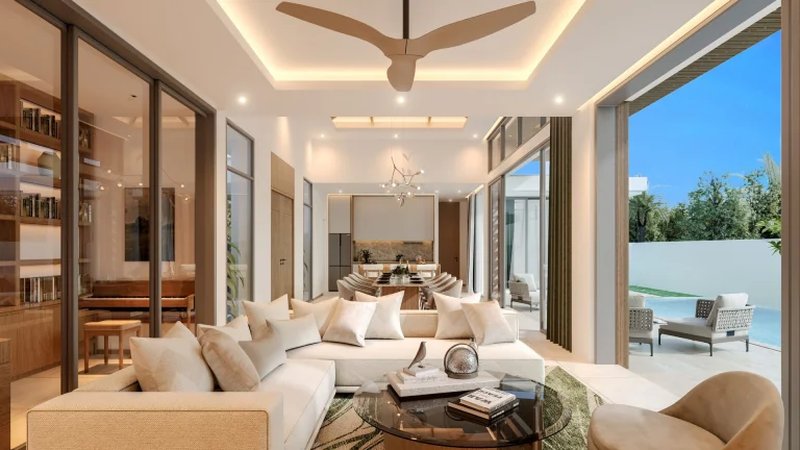 3 Bedroom Villa with Pool in Bang Tao area, Phuket in The Ozone Campus Villa complex