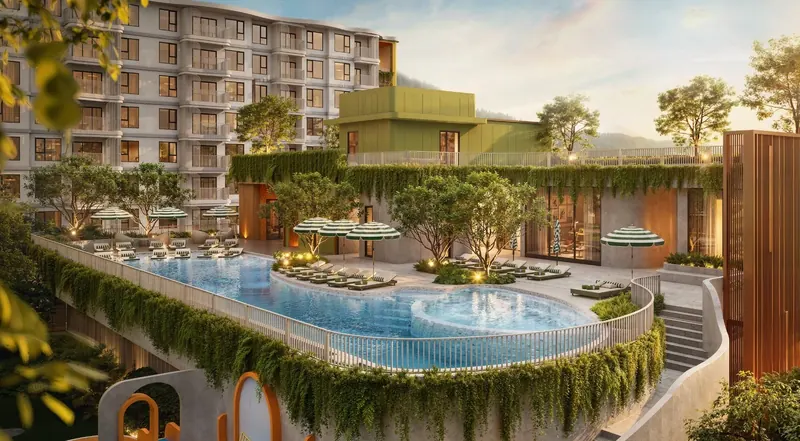 Exterior of condo in Sakhu