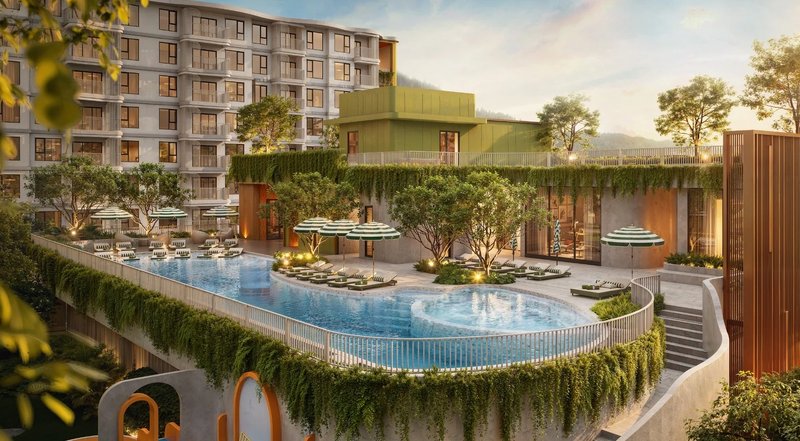 Exterior of condo in Sakhu