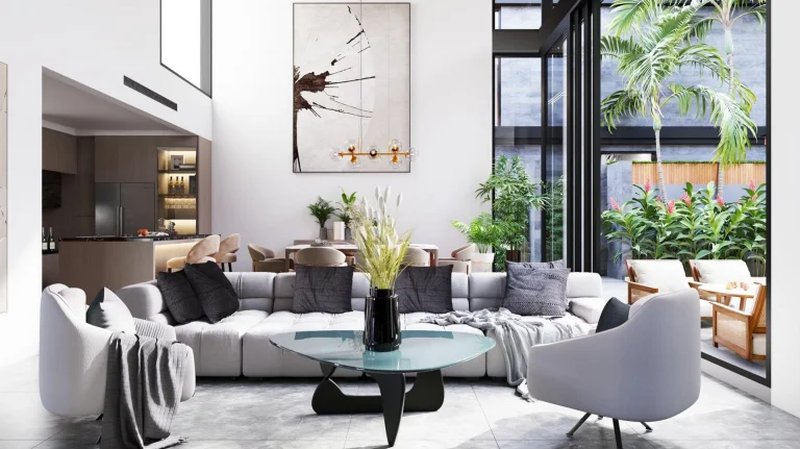 Two-storey 4 bedroom villa with private pool next to Lake on Chong Thal, Phuket in Redwood Luxury