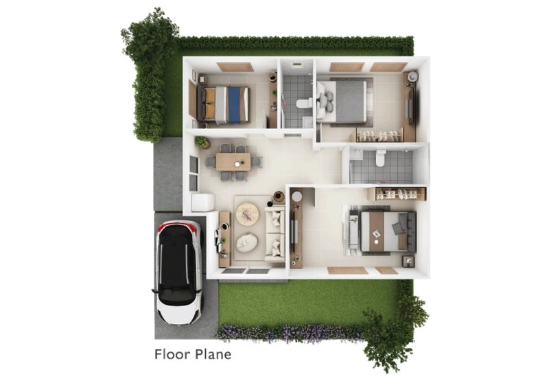 Modern 3 bedroom house in Talang area, Phuket in Pruksa Ville