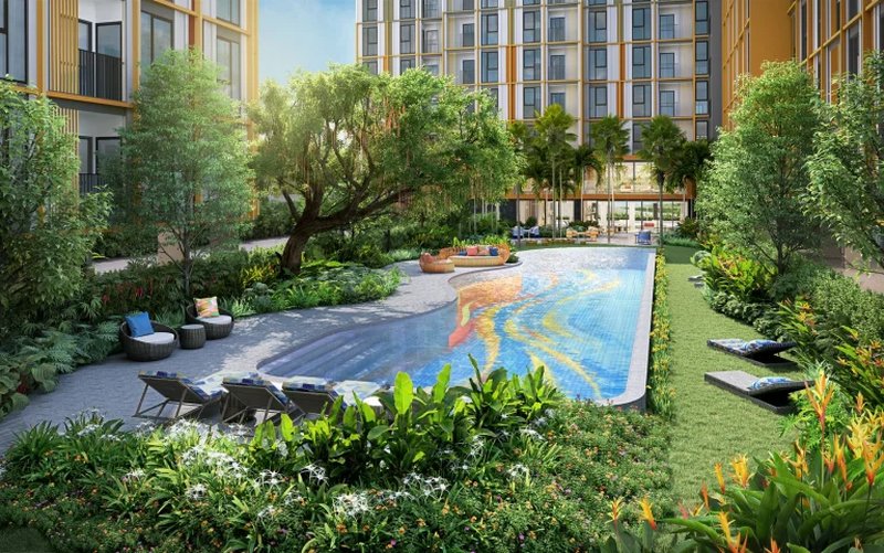 Spacious 1 Bedroom Apartment in Wichit, Phuket at The Base Rise