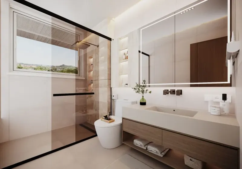 Bathroom of villa in Chalong