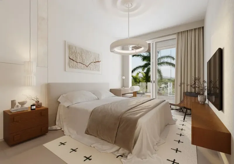 Bedroom of villa in Chalong