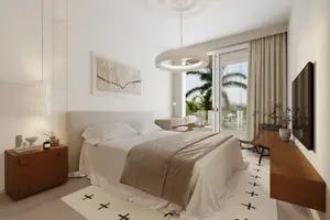 Bedroom of villa in Chalong