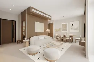 Living room of villa in Chalong