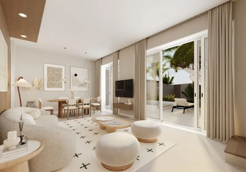 Living room of villa in Chalong