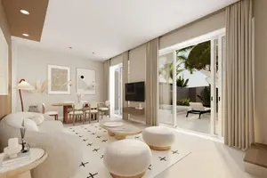 Living room of villa in Chalong