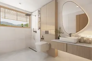 Bathroom of villa in Chalong