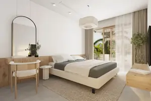 Bedroom of villa in Chalong