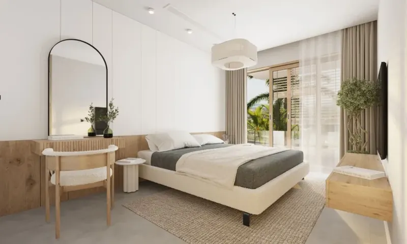 Bedroom of villa in Chalong