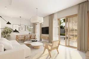 Living room of villa in Chalong