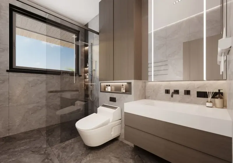 Bathroom of villa in Chalong