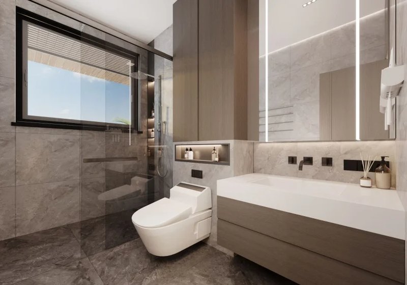 Pearl two-storey villa with 2 bedrooms and a swimming pool in Chalong area, Phuket in Mutti Family Villas complex