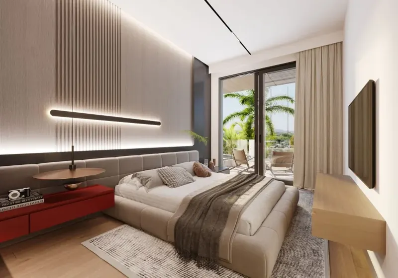 Bedroom of villa in Chalong