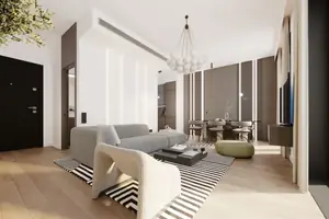 Living room of villa in Chalong