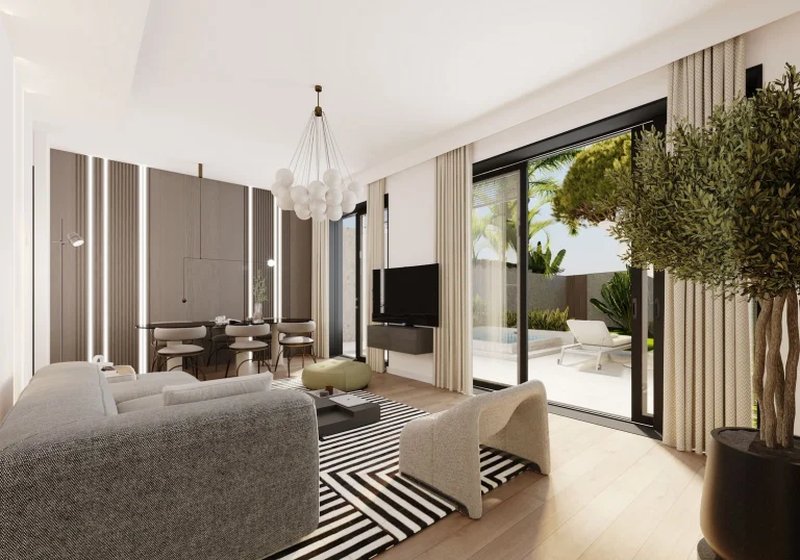 Pearl two-storey villa with 2 bedrooms and a swimming pool in Chalong area, Phuket in Mutti Family Villas complex