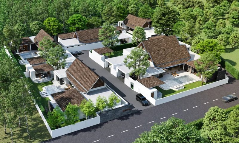 4 Bedroom Villa with Pool in Talang, Phuket at Avana Luxury villas